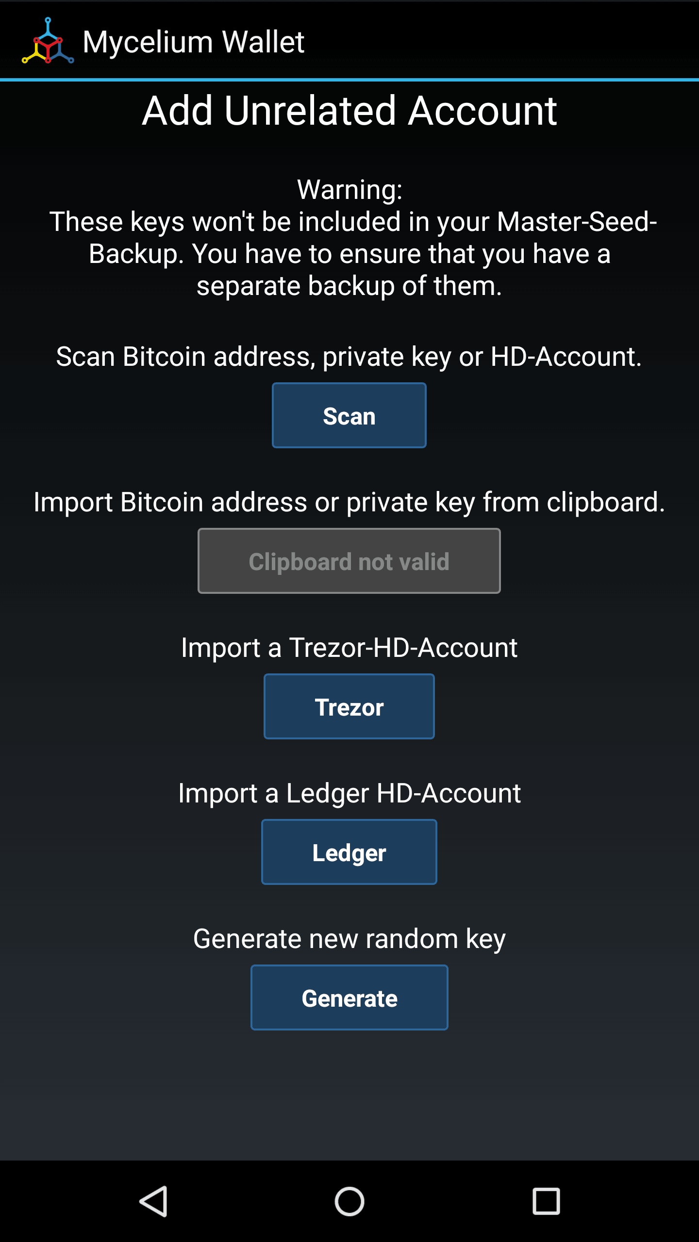 trezor mycelium