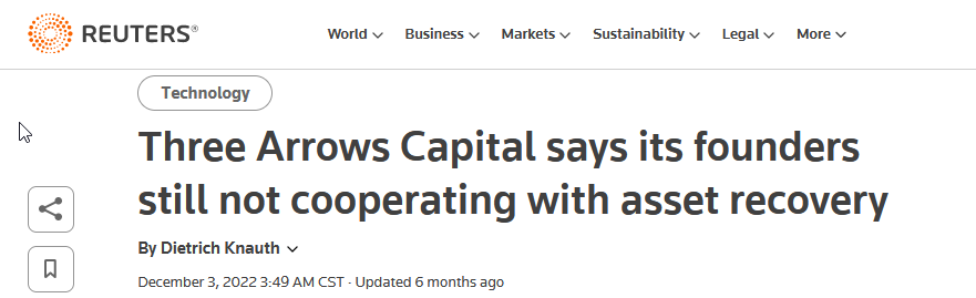 Three Arrows Capital Bankruptcy