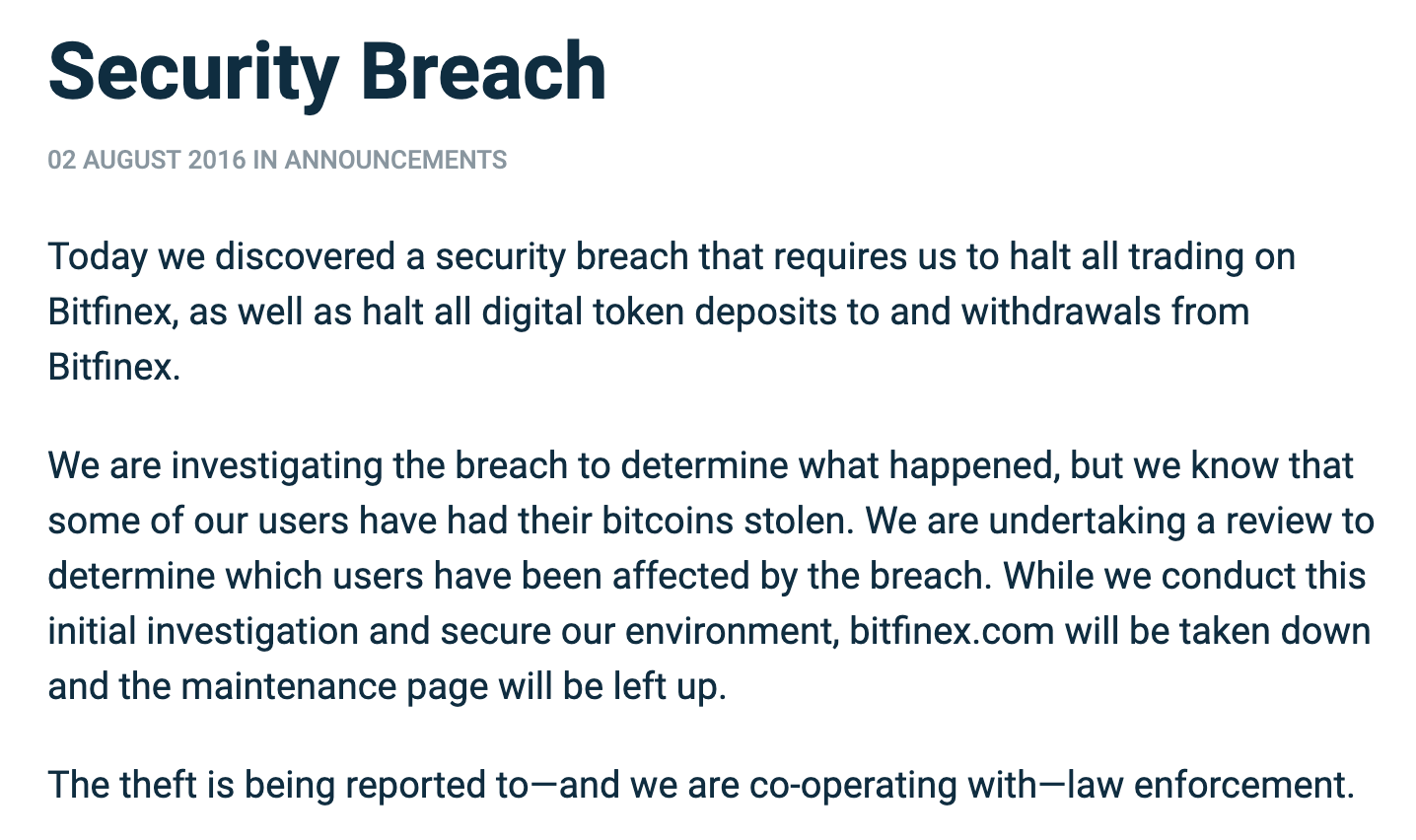 bitfinex hack blog post