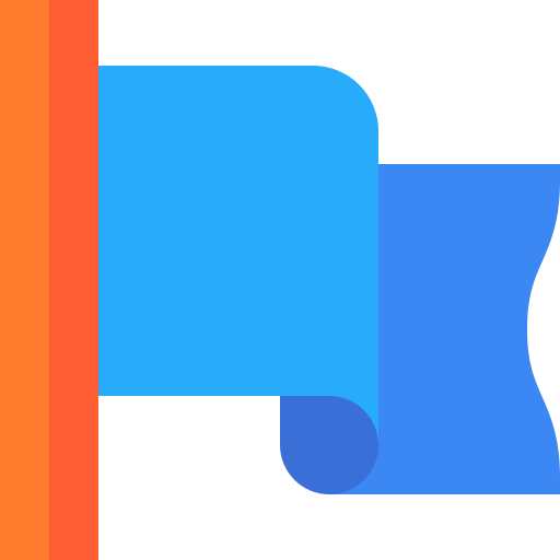 blue flag icon